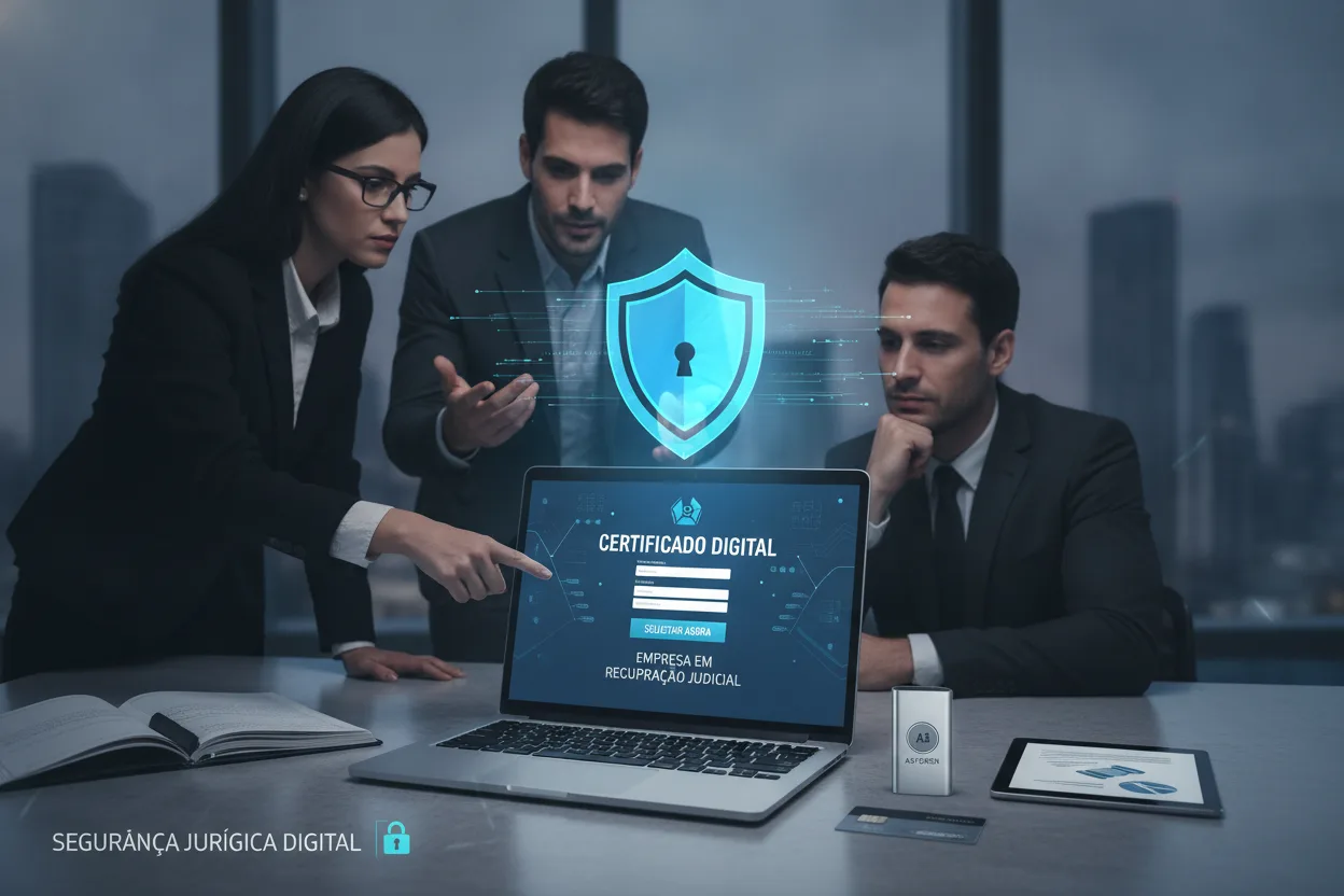 Empresa em recuperação judicial: comprar certificado digital online