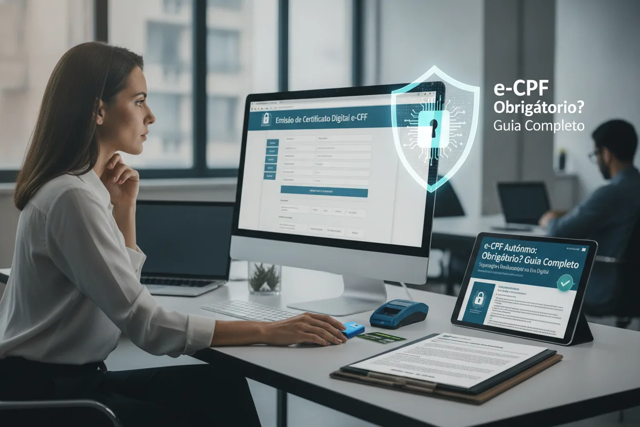 Autônomo e o certificado digital e-CPF: obrigação?